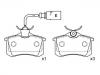 剎車(chē)片 Brake Pad Set:7M3 698 451